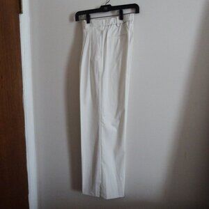 NWOT Elie Tahari Womens Cream Hi-Waist Wide Leg Trousers  S
